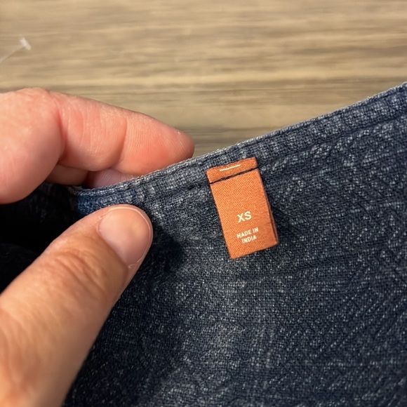 ANTHROPOLOGIE BLUE COTTON KIMONO ORIGAMI STYLE TOP XS - Picture 11 of 16